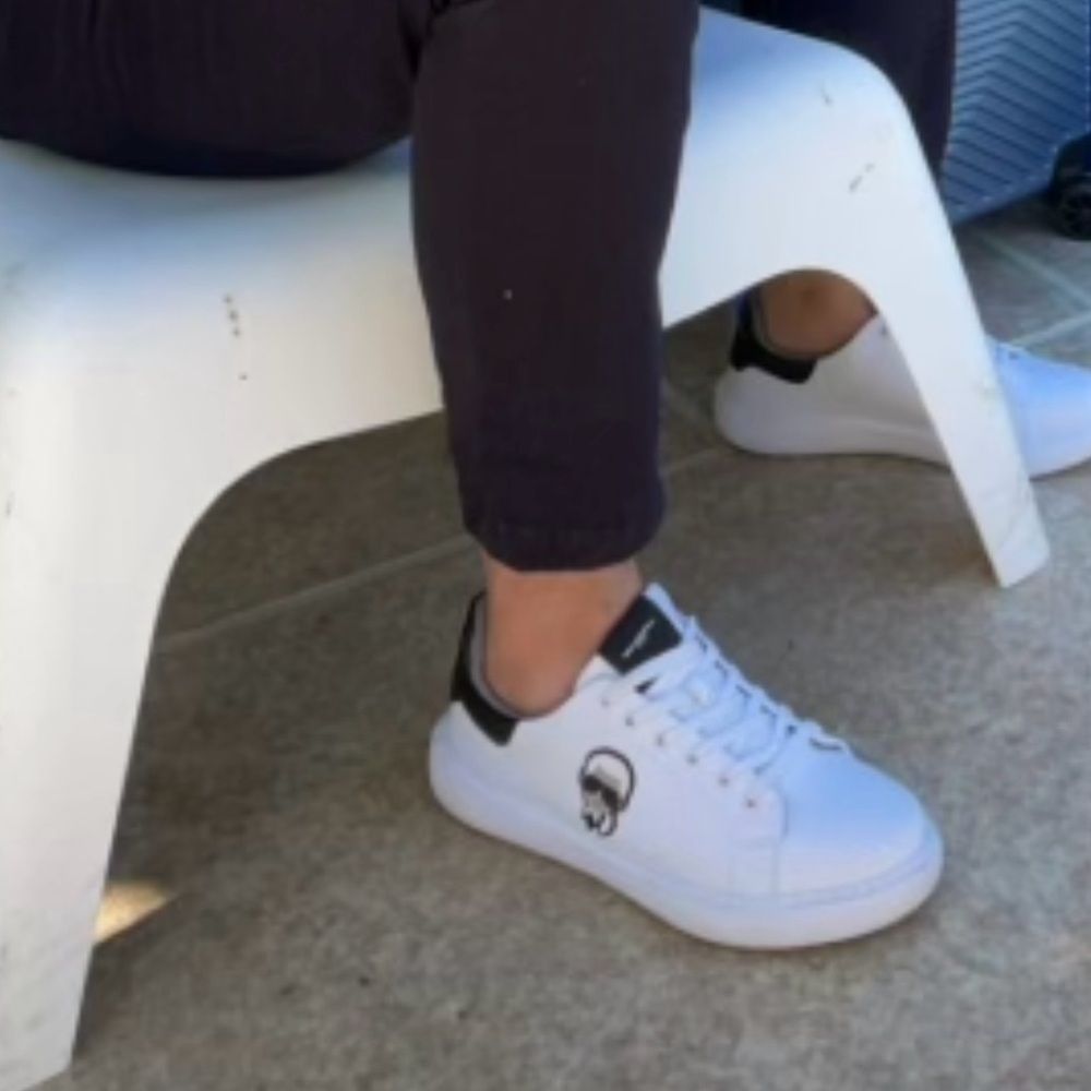 Karl Lagerfeld Men's Sneakers in White and Black